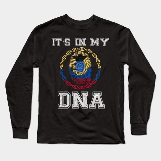 Ecuador  It's In My DNA - Gift for Ecuadorian From Ecuador Long Sleeve T-Shirt by Country Flags